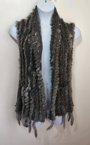 Genuine rabbit fur tassel - , grey