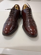 Loake Brothers 764T  Capped Toe Oxford Shoes Oxblood/Burgandy Leather Size 7.5 