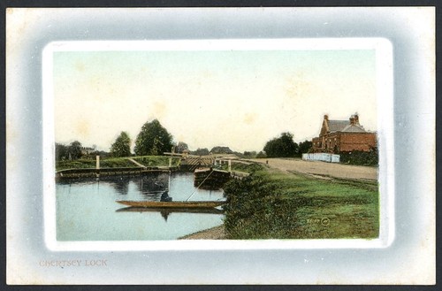 Chertsey lock north of - chertsey,