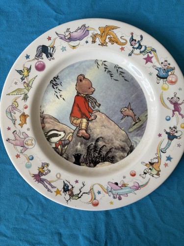 Rupert the bear 26cm plate - bear,