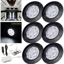 6x Black 12V LED Ceiling Spot
