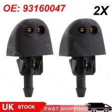 Pair of Windscreen Washer Jets Front Nozzle for Renault Trafic Vauxhall Vivaro