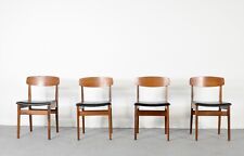 Set Of 4 Midcentury Danish Style Teak Chairs.
