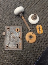 Antique BLW Rim Lock White