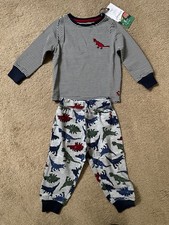 Joules Grey Dino Kids Pyjamas