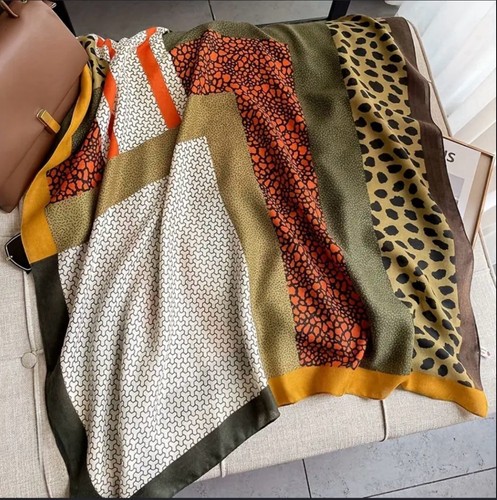 Large imitation silk scarf 110 - silk, scarf(110
