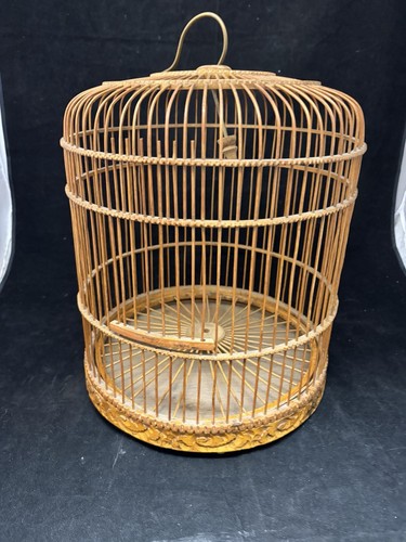 Vintage chinese bamboo - bamboo, bird