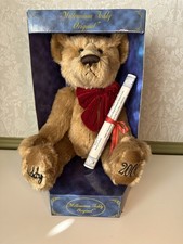 Numbered Rare Millennium Teddy Bear Original Box from Allders COA 0904 of 2000