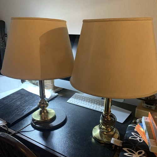 Vintage pair heavy brass - vintage,