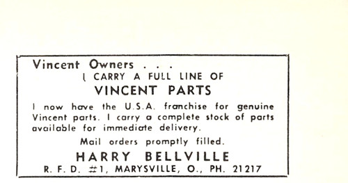 Harry bellville vincent parts - bellville,