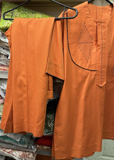 Men kaftan orange - men's,