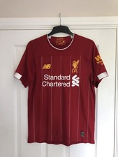 Liverpool FC 2019/20 Home Football Shirt NB S Mens PL Winners Vintage LFC Retro