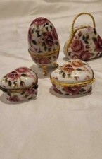Sets of 4 Porcelain Pink Egg &