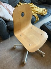 Ikea Vagsberg / Sporren Wooden Swivel Chair - Birch office chair