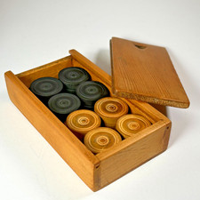 Vintage Wooden Game Counters