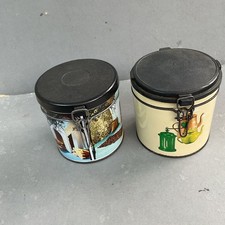 2 Vintage Italian Coffee Tins