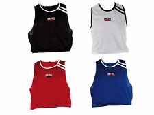 Pro Box Boxing Vest Adult Kids Black Blue Red White Training Top Mens Boys Girls