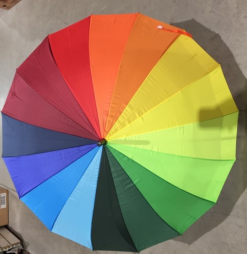 Rib rainbow golf umbrella - 16,