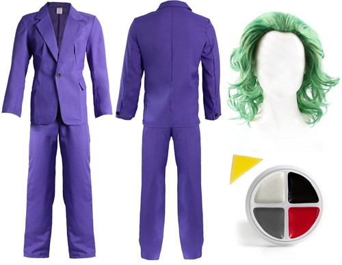 Purple suit joking clown - clown, movie