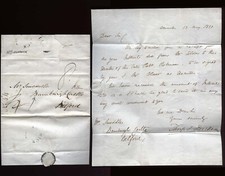 1833 ALNWICK postmarked letter