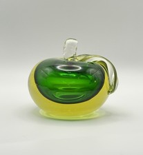 Art Glass Apple Paperweight