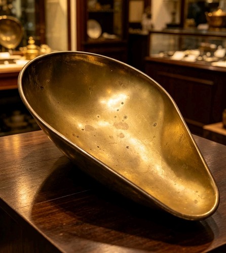 Antique brass scale - scale, pan