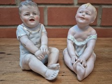 Gebrüder Heubach Porcelain Bisque Sitting Piano Baby Babies Gebruder Heubach 