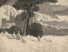 Antique Watercolour Painting -