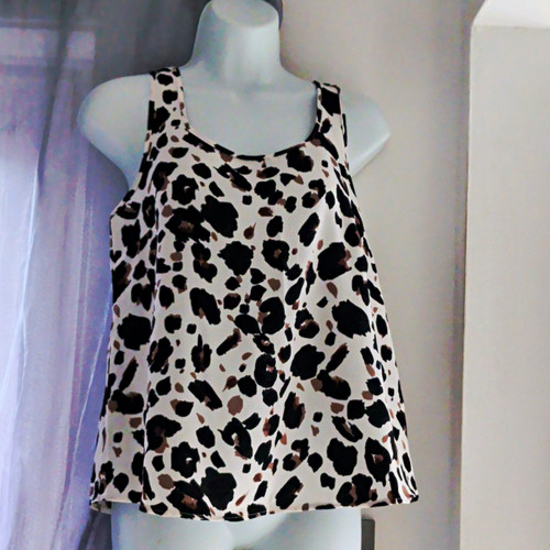 George animal print scoop neck - scoop,