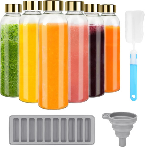 18oz glass water bottles with - bottles,