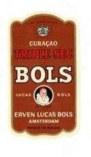 Netherlands - Vintage Label - Erven Lucas Bols, Amsterdam - Curacao Triple Sec