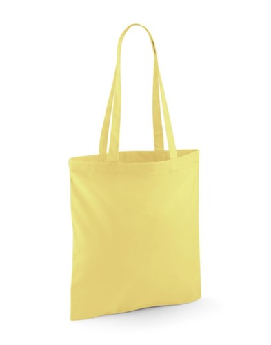 Cotton tote shoulder bag - tote, long