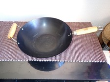QUALITY LARGE BODUM WOK - 36cm - 2 HANDLES - LOOK