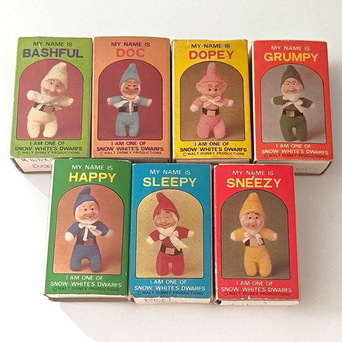 Vintage seven dwarves matchbox - vintage,