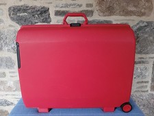 Samsonite Hard Shell Suitcase Large Red 2-wheel Vintage With Handle Lockable Uk