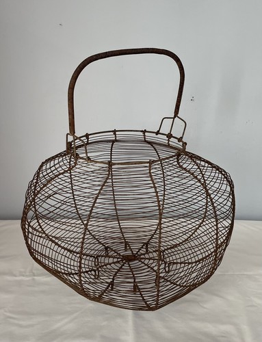 Large vintage french wire egg - french,