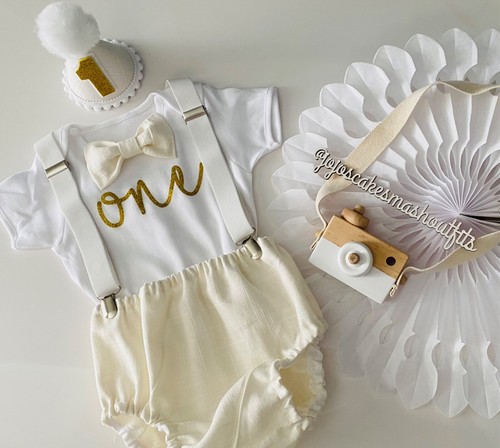 Baby boys cream - cream, gold