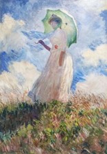 Claude Monet Madame Monet and Her Son 1875 Wall Art Print Poster A3 A4 A5