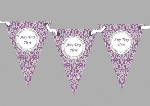 Purple and silver vintage - purple,