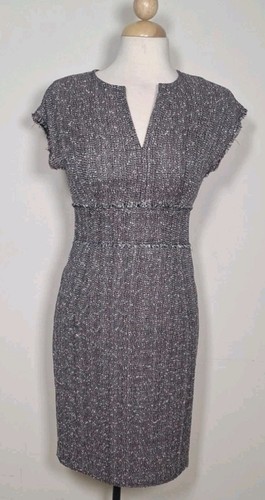 Escada tweed neck cap sleeve - escada,