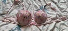 Floral Bra 34B Matalan Beautiful Pink  Flowers Underwired Padded Bra VGC BNWOT
