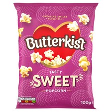 Butterkist Sweet Popcorn 100G, Gluten Free, Source of Fibre