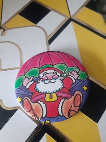 Santa vintage badge - badge,