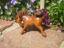 1a.. Hand Carved wood netsuke Prancing bucking horse collectable boxwood figure