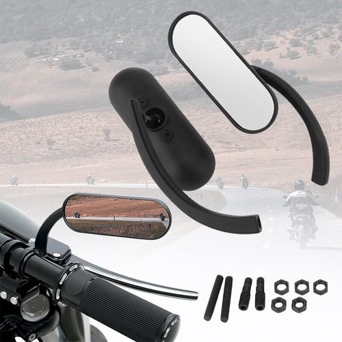 Motorcycle oval rear mirrors - motorcycle,