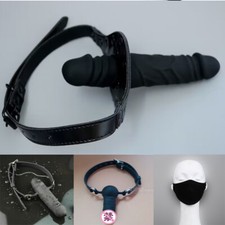 Mouth Gag with Silicone Plug Open Oral Fixation Lock Restraints Game