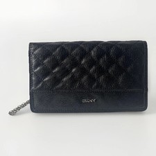 DKNY Black Quilted Evening Bag