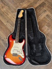 Fender American Deluxe Stratocaster With Hard Case. 2002-3 In Aged Cherry Burst