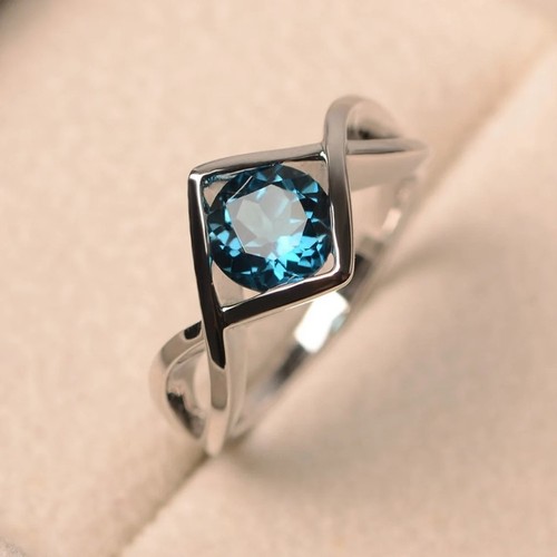 Round cut blue diamond - ct,
