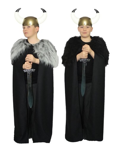 Childs viking cape horned - viking,